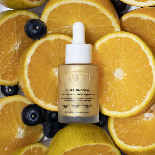 Lumina Skin Sérum Efeito Primer e Iluminador Vegano Diurno 30mL